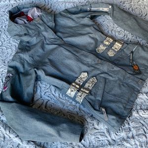 Womens Ski/ Board Denim & Snakeskin Inspired Coat 🎿